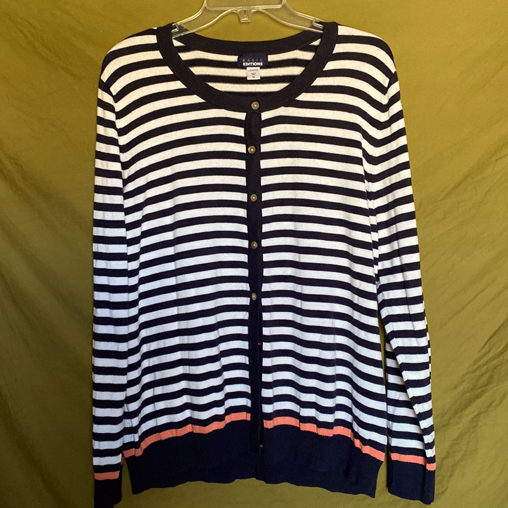 Stripe Pattern Sweater From : Basic Editions